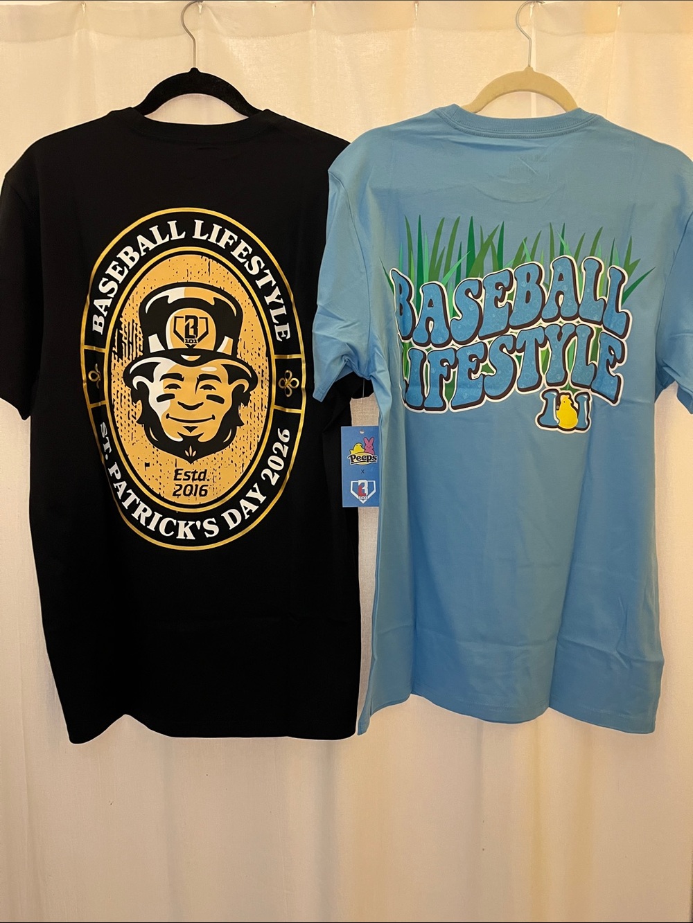NWT Baseball 101 (2) T-shirt Bundle Size Medium